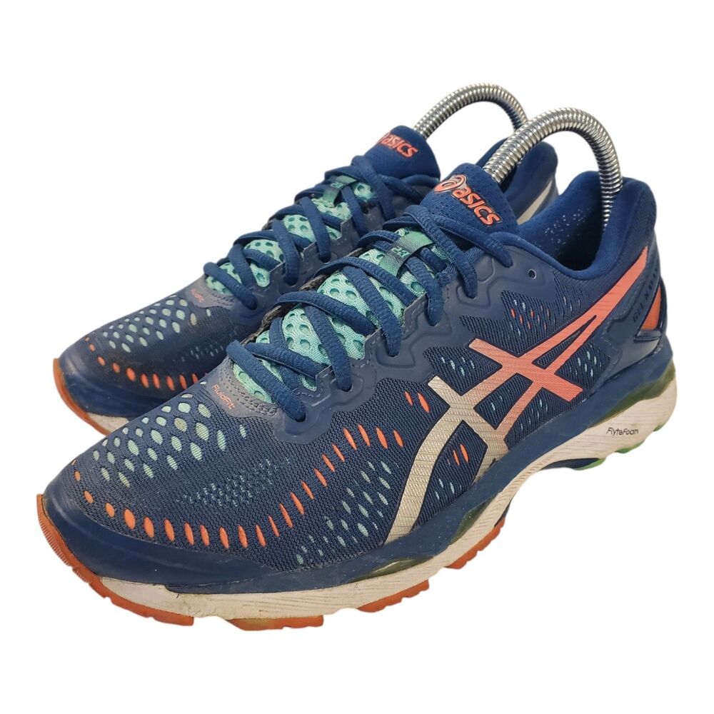 ASICS Shoes GEL-KAYANO 23 Womens Size 8.5 Blue Running Sneaker T696N